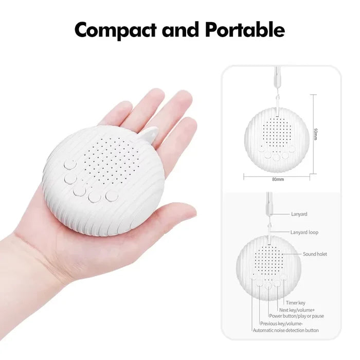 Portable Baby Sleep Machine White Noise Soothing Sounds