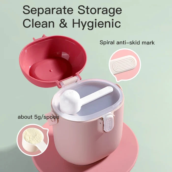 Portable Milk Powder Container – Large Capacity & Travel-Friendly