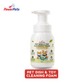 Powerpets Pet Dish & Toy Cleaning Foam 300ml - Multi-purpose Cleaner Enzymes Clean Green Tea Scent Cleaning Foam 300ml