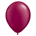 Burgundy latex balloon, single