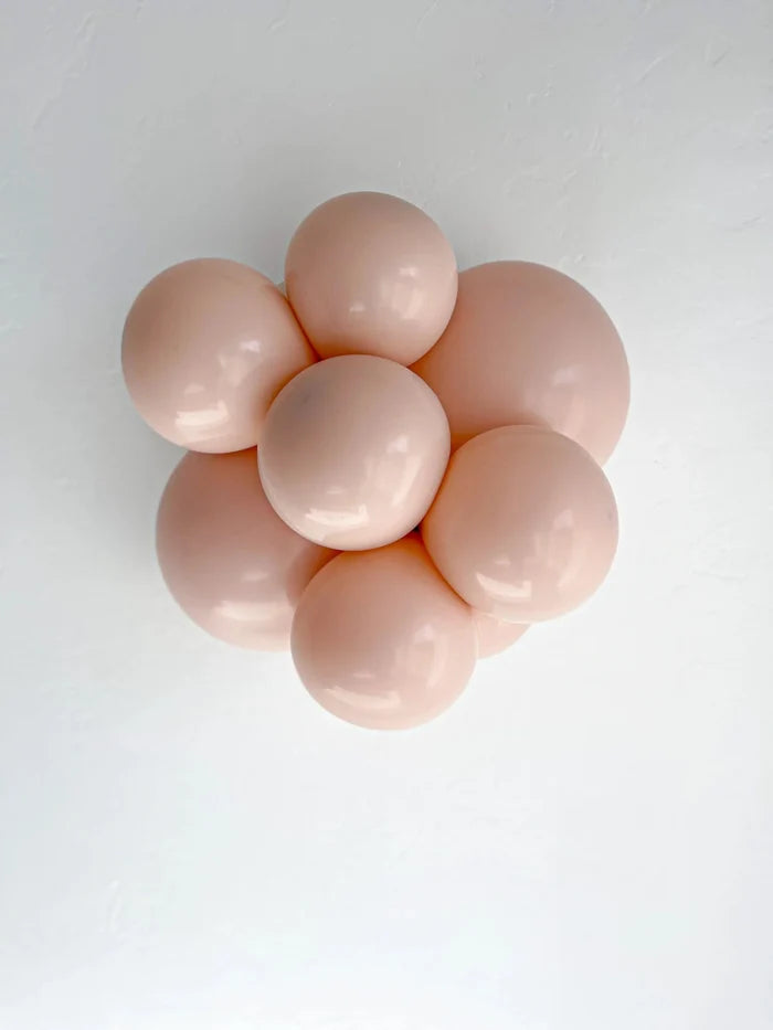 Light peach latex balloon flower cluster