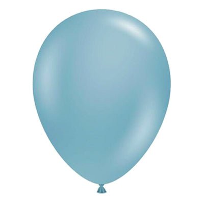 Latex slate blue balloon, glossy oval single balloon