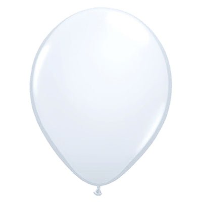White latex balloon, single teardrop shape