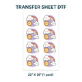 Printed DTF Sheets by Yards - Cute design 1
