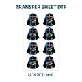 Printed DTF Sheets by Yards -  Dark Vader