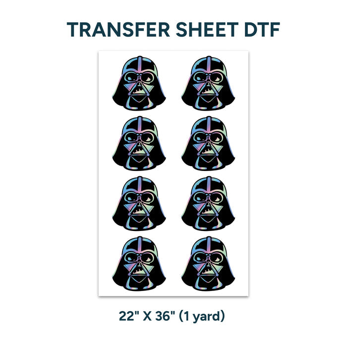 Printed DTF Sheets by Yards -  Dark Vader