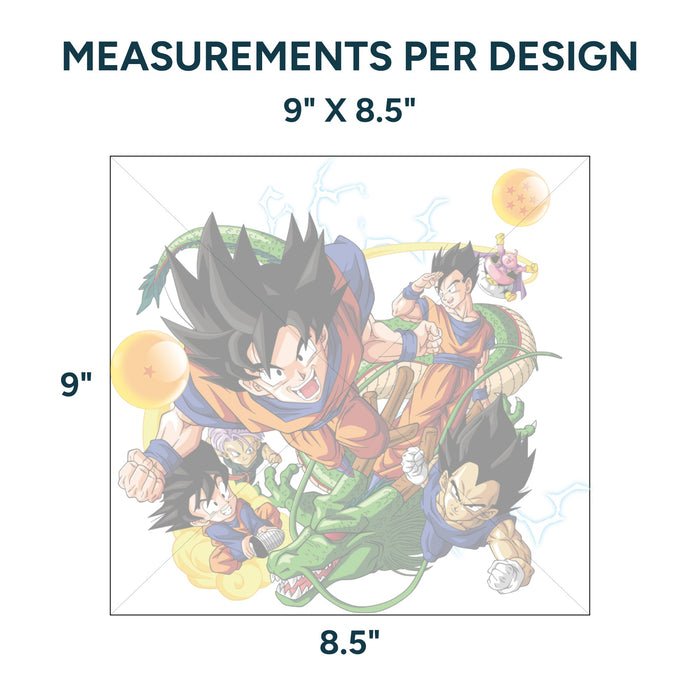 Printed DTF Sheets by Yards - Dragon Ball