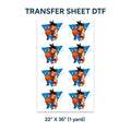 Printed DTF Sheets by Yards - Goku