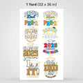 Printed DTF Sheets by Yards - Graduation