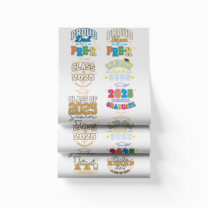 Printed DTF Sheets by Yards - Graduation
