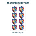Printed DTF Sheets by Yards - Inside Out design 2
