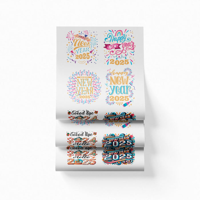 Printed DTF Sheets by Yards -  New Year
