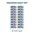 Printed DTF Sheets by Yards - One Piece Logo