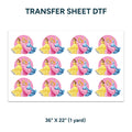 Printed DTF Sheets by Yards - Princess design 1