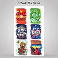 Printed DTF Sheets by Yards - Super Heroe 2