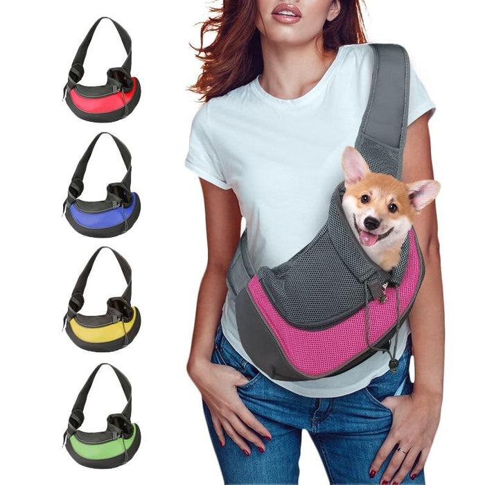 Travel shoulder bag for puppies and kittens