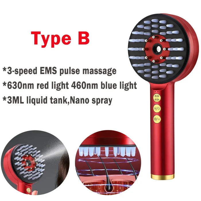 Red Light Scalp Massager for Hair Growth & Relaxation