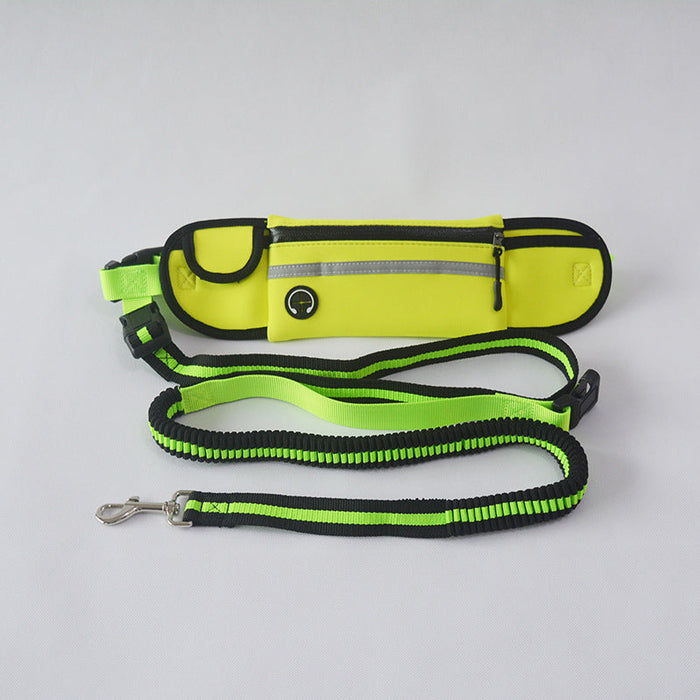 Reflective Pet Waist Bag with Lead