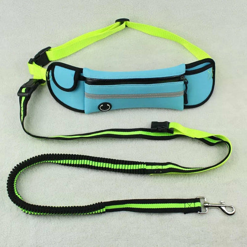 Reflective Pet Waist Bag with Lead