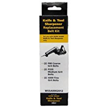 Replacement abrasive belts for the Worksharp WSKTS Knife and Tool Sharpener