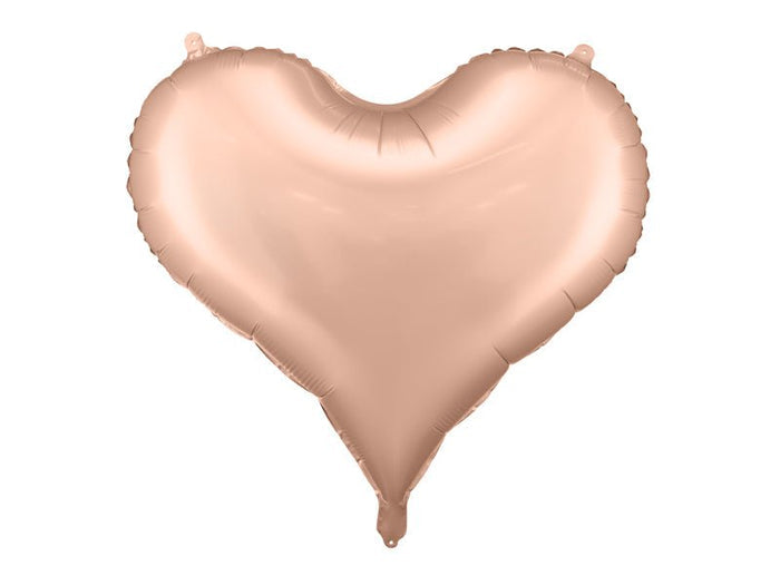 Rose gold heart-shaped foil balloon