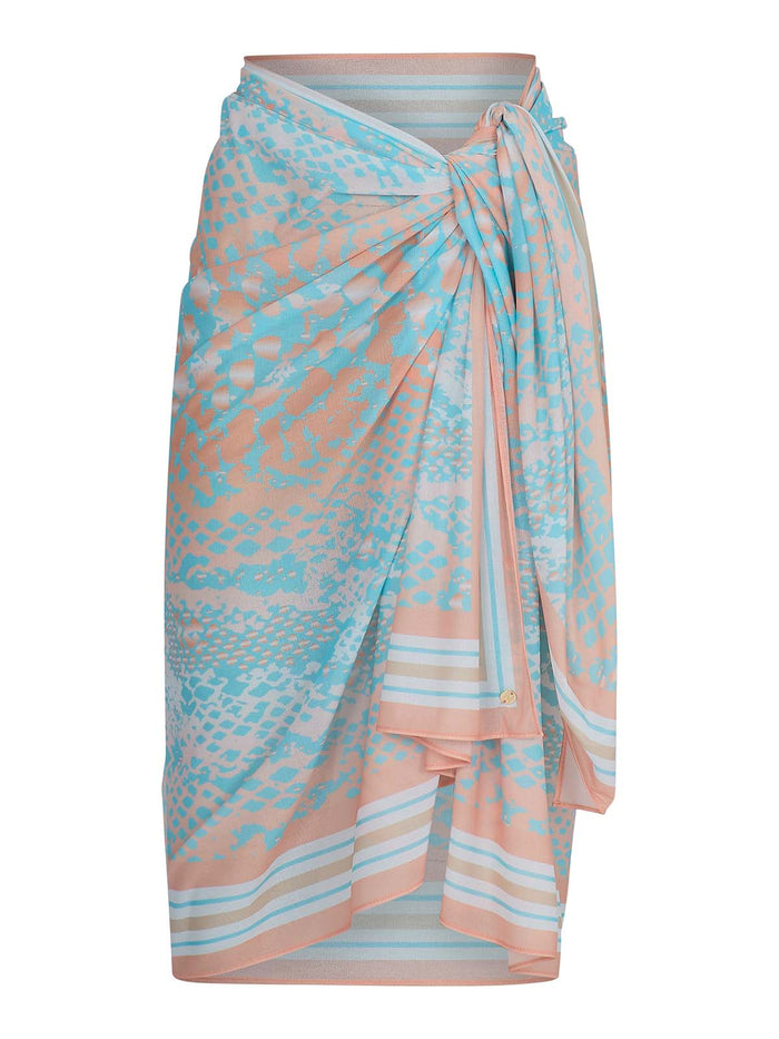 Golden hour snake print  sarong   - SS26 The Golden Hour Collection NAIA Beach