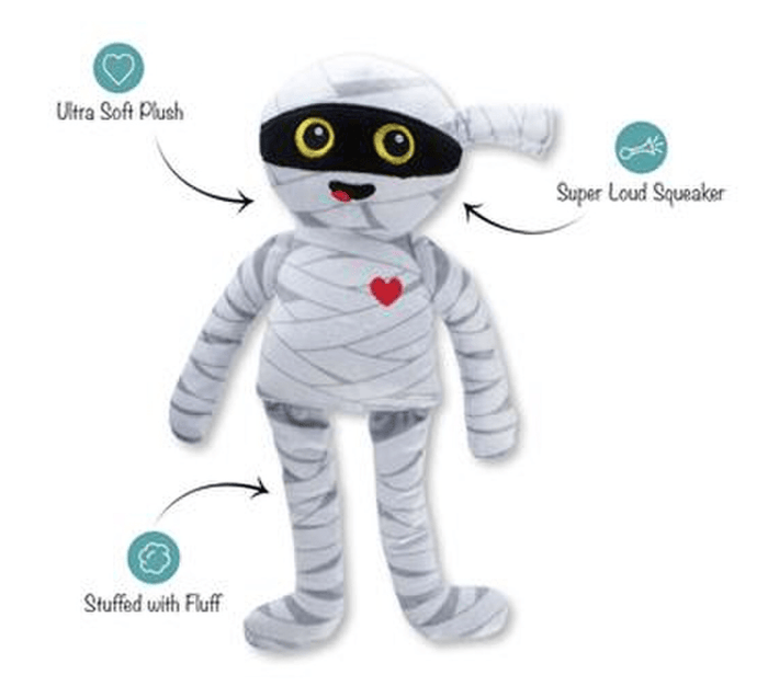 SAVE $1! PetShop by Fringe Studio Oh My Gauze Plush Squeaky Dog Toy - Glad Dogs Nation | ALL Profits Donated