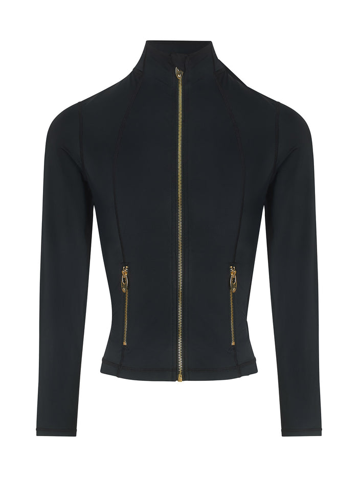 Serena Long Sleeve Training Top in black  from NAIA active active wear and layering collection