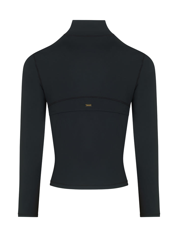Serena Long Sleeve Training Top in black  from NAIA active active wear and layering collection