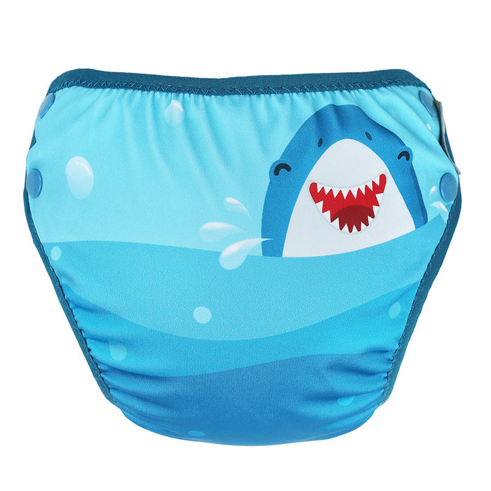 Shark Swimming Diaper