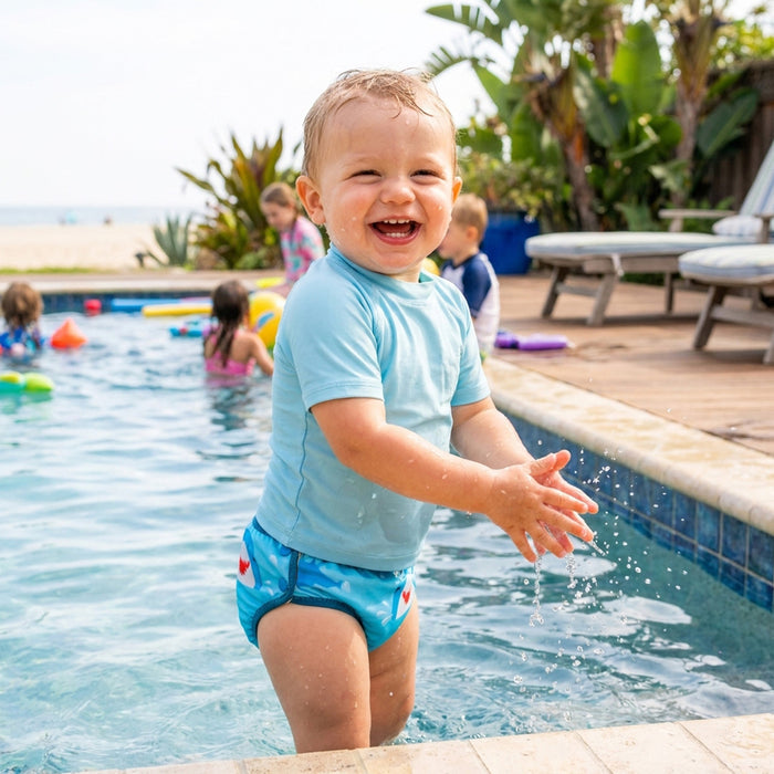 Shark Swimming Diaper