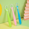 Silicone Baby Feeding Spoon – Pack of 3 | 100% Food Grade Silicone | Green, Pink & Blue
