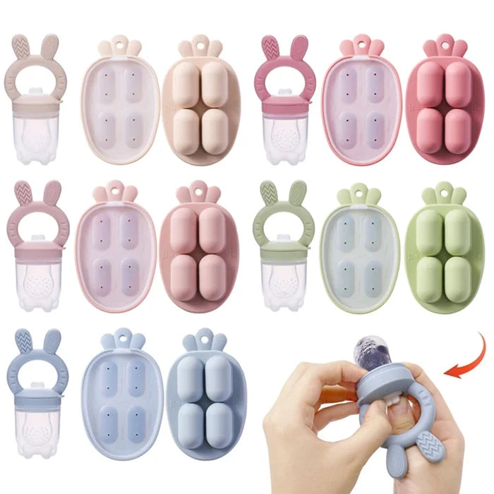 Silicone Baby Fruit Feeder – Safe Teething & Mess-Free Eating