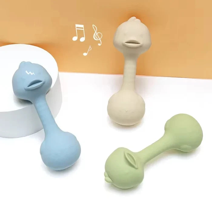 Silicone Baby Rattle – Easy Grip Rabbit Teether Toy