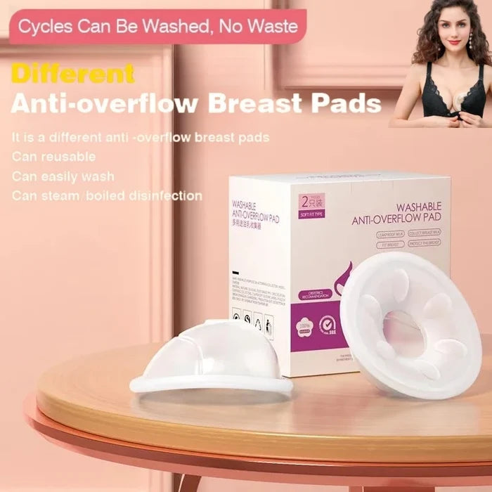 Silicone Breast Milk Collector – Leak-Free & Reusable Pads