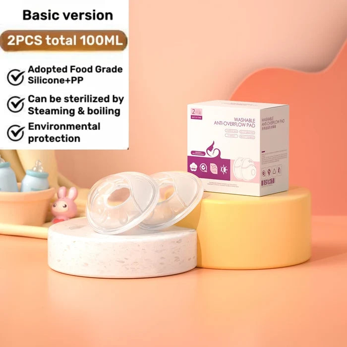 Silicone Breast Milk Collector – Leak-Free & Reusable Pads