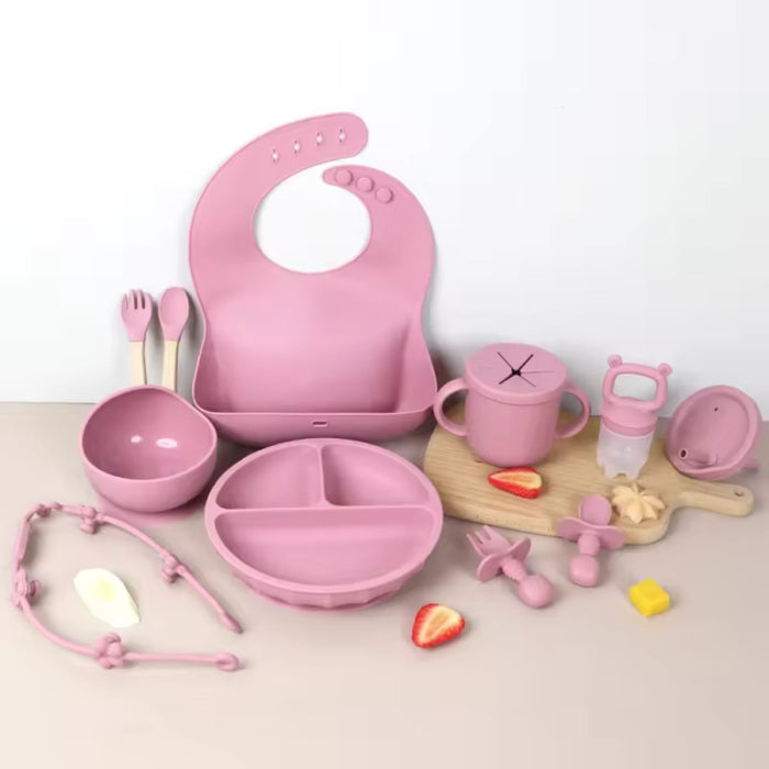 Silicone Feeding Set for Babies | Set of 7 Pcs