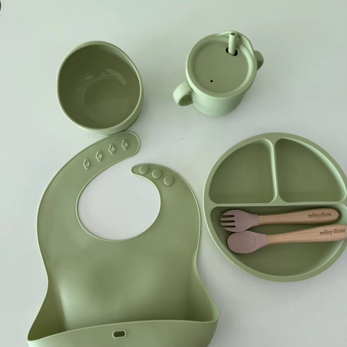 Silicone Feeding Set for Babies | Set of 7 Pcs
