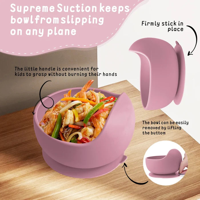 Silicone Sucker Bowl Set – Non-Spill Baby Feeding Bowls