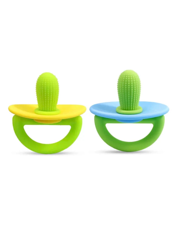 Silicone Teether Ring – Soft Pacifier for Gum Relief