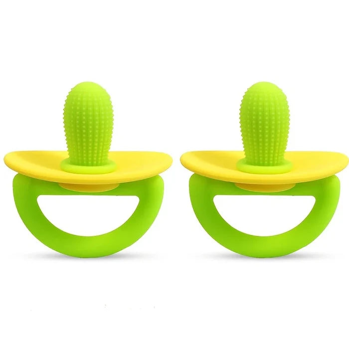 Silicone Teether Ring – Soft Pacifier for Gum Relief