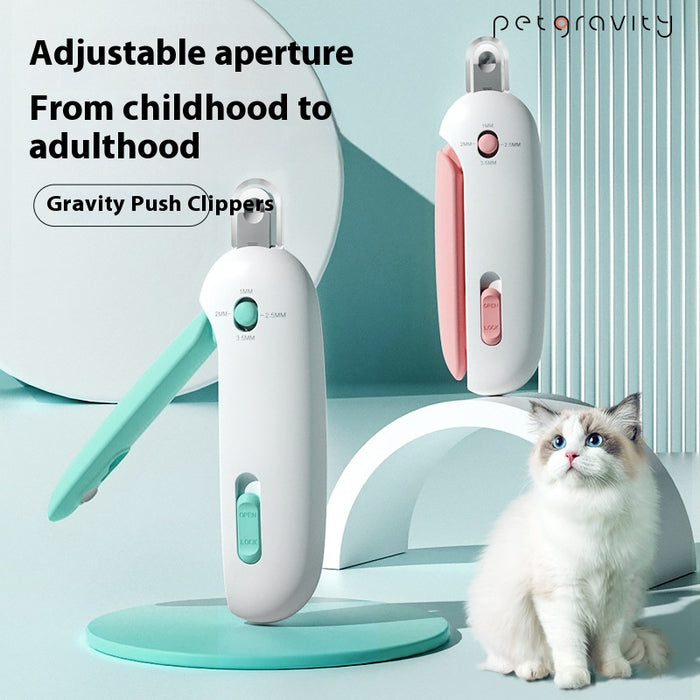 Small Pet Gravity-Push Nail Clipper