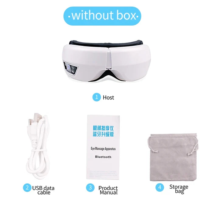 Smart Eye Massager with Heat & Vibration for Deep Relaxation