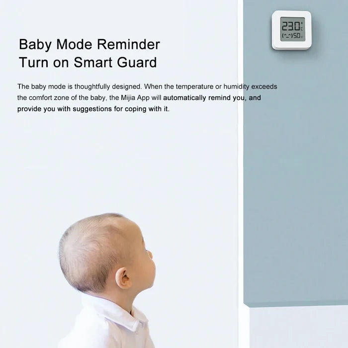 Smart LCD Temperature Humidity Sensor Accurate & Wireless