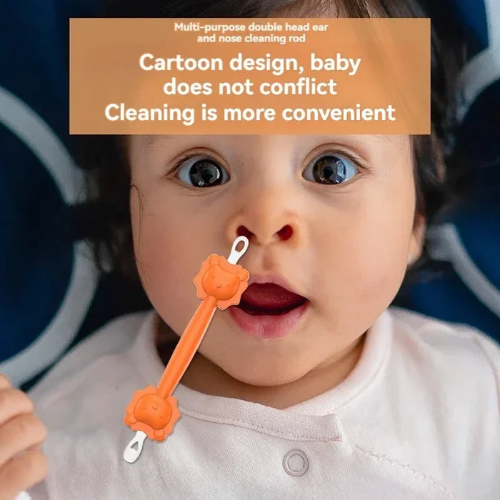 Soft Baby Ear & Nose Cleaner – Gentle Dual-Head Tool