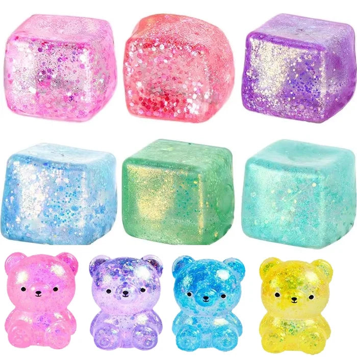 Stress Relief Squeeze Cube – Soft Slow-Rebound Fidget Toy