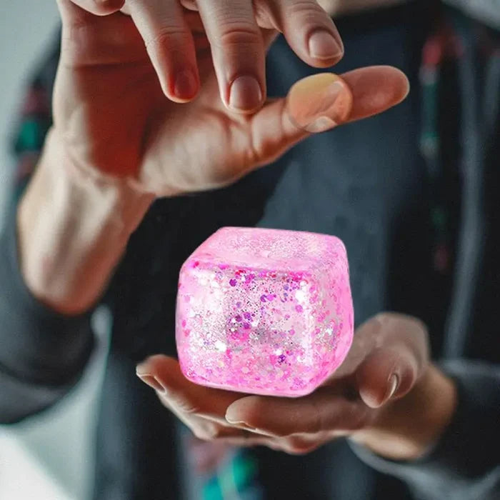 Stress Relief Squeeze Cube – Soft Slow-Rebound Fidget Toy