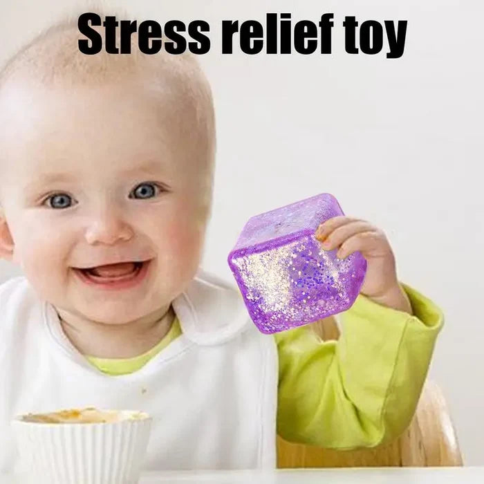 Stress Relief Squeeze Cube – Soft Slow-Rebound Fidget Toy