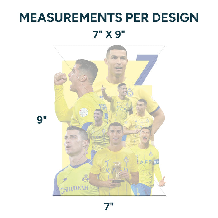 Sublimation Sheets Printed By Yards - Cristiano Ronaldo