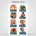 Sublimation Sheets Printed By Yards - One Piece (Various Designs)